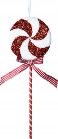 Kaemingk Zawieszka świąteczna na choinkę lizak nietłukąca 42 cm