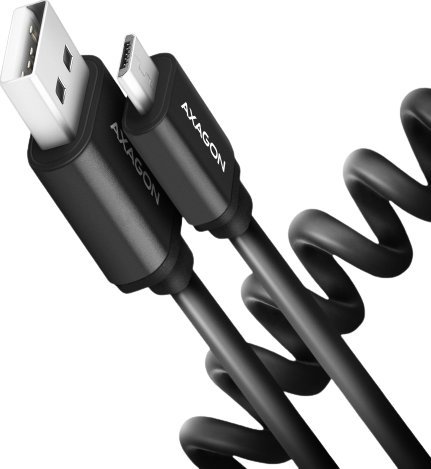 Kabel USB Axagon USB-A - microUSB 1.5 m Czarny (BUMM-AM15AB)