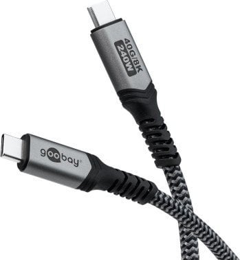 Kabel USB Goobay USB-C - USB-C 1 m Czarny (RB74211)