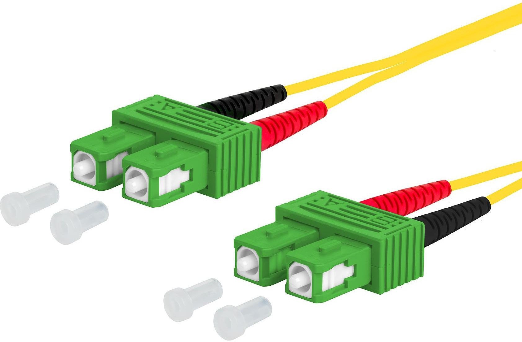 Kabel krosowy METZ CONNECT OpDAT, SC-D/SC-D OS2, 1 m