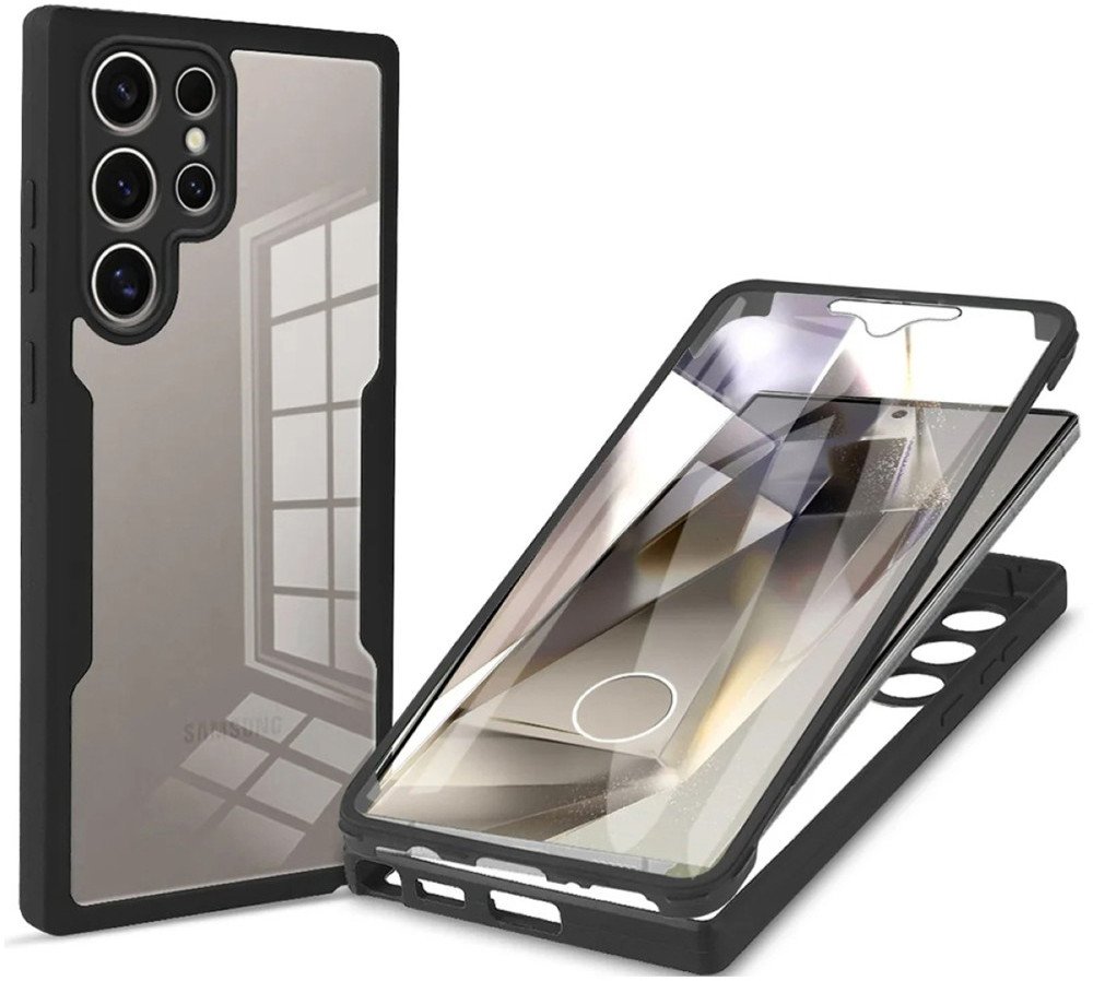 Etui Pancerne 360 Supero do Samsung Galaxy S24 Ultra, czarne