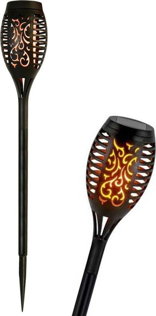 Saska Garden Pochodnia lampa solarna tańczące płomyki 12 led SMD 7x7x49cm