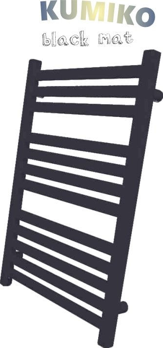 Grzejnik łazienkowy Hydroland GRZEJNIK ŁAZIENKOWY KUMIKO 950X540 CZARNY MAT 429W// GRŁ-G/K-950X540-CZ