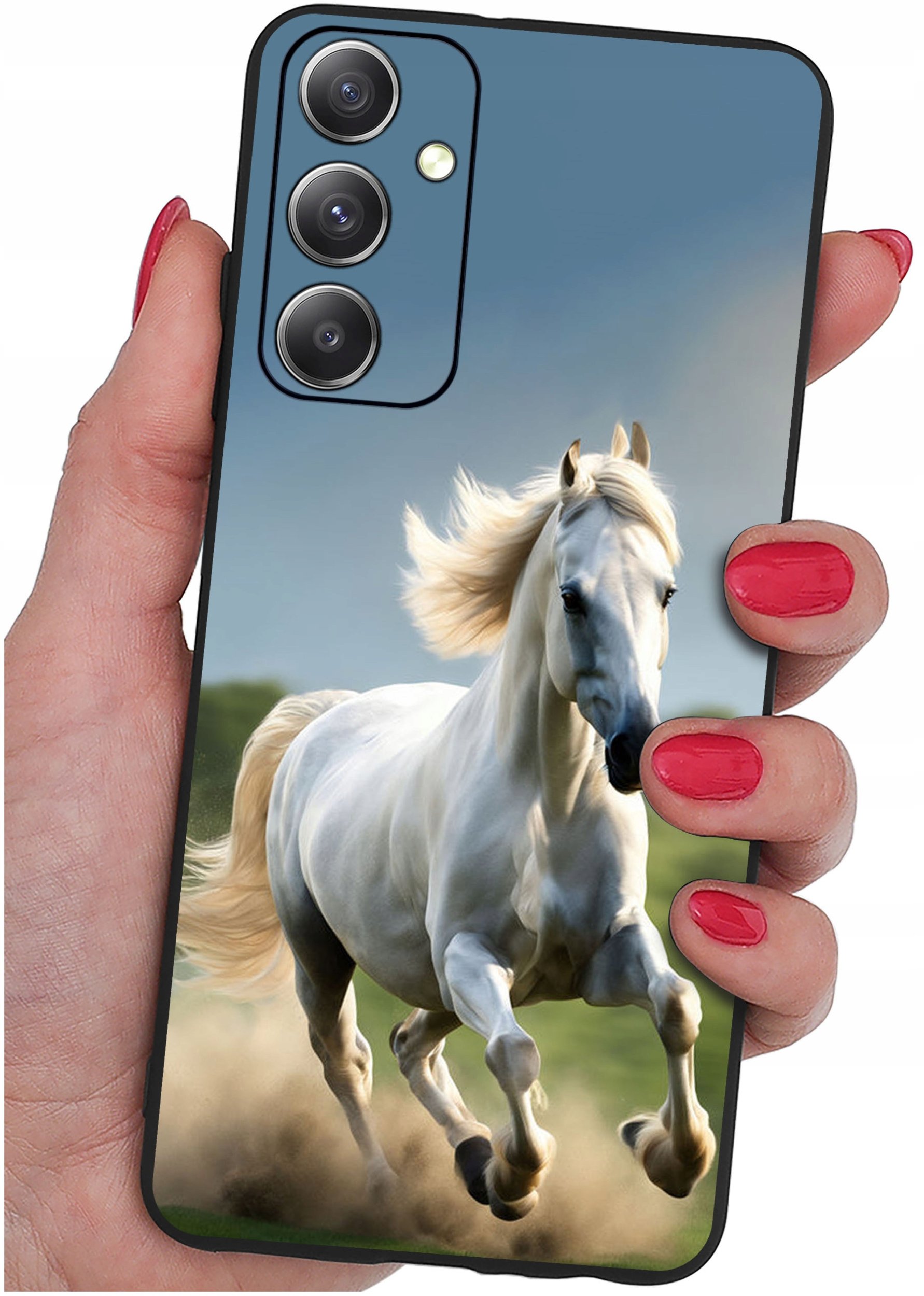 ETUI do Samsung Galaxy M23 5G WZORY |SILIKONOWE MATT CASE + SZKŁO 9H