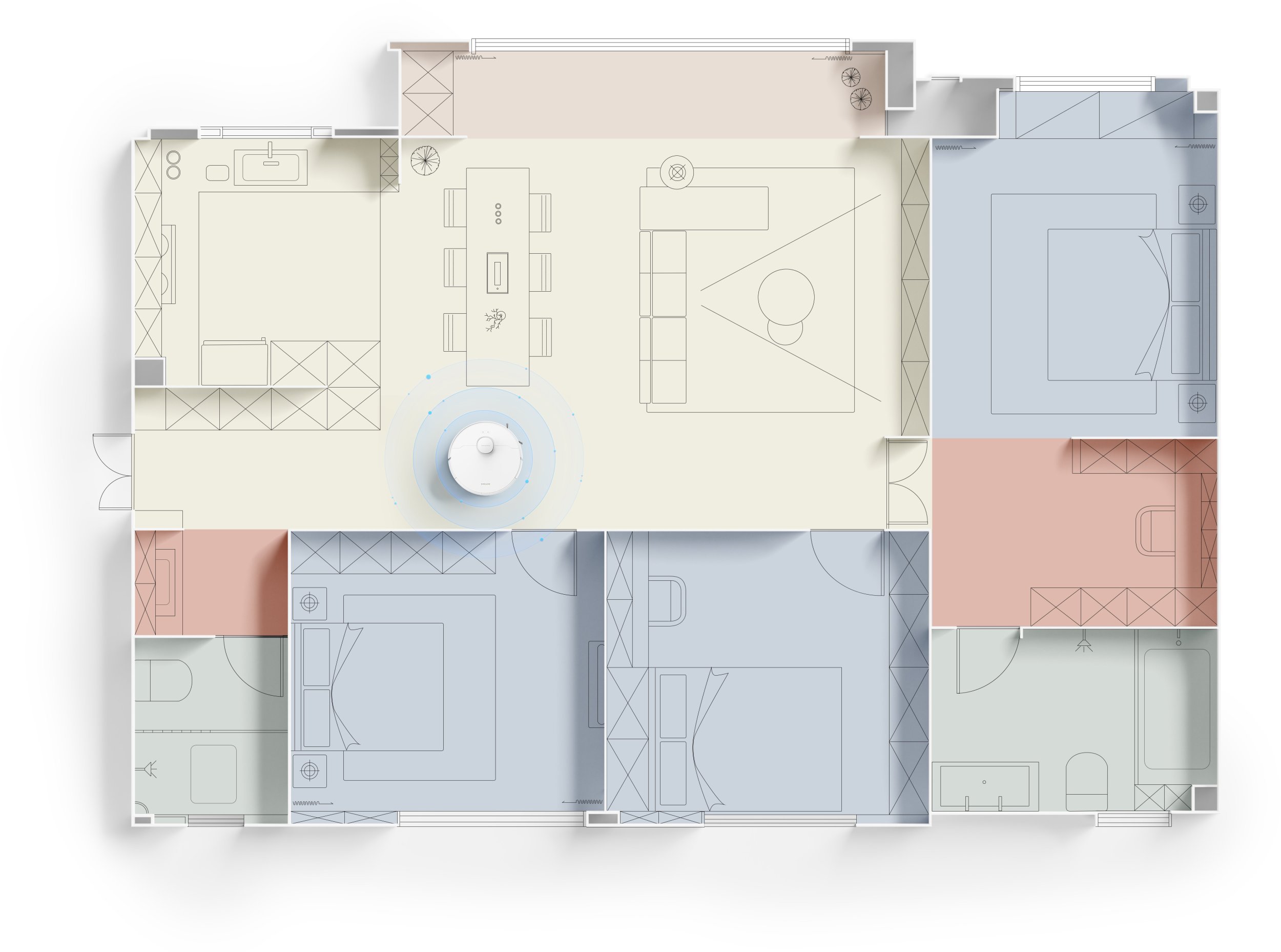Robot sprzątający Dreame D20 Plus Biały