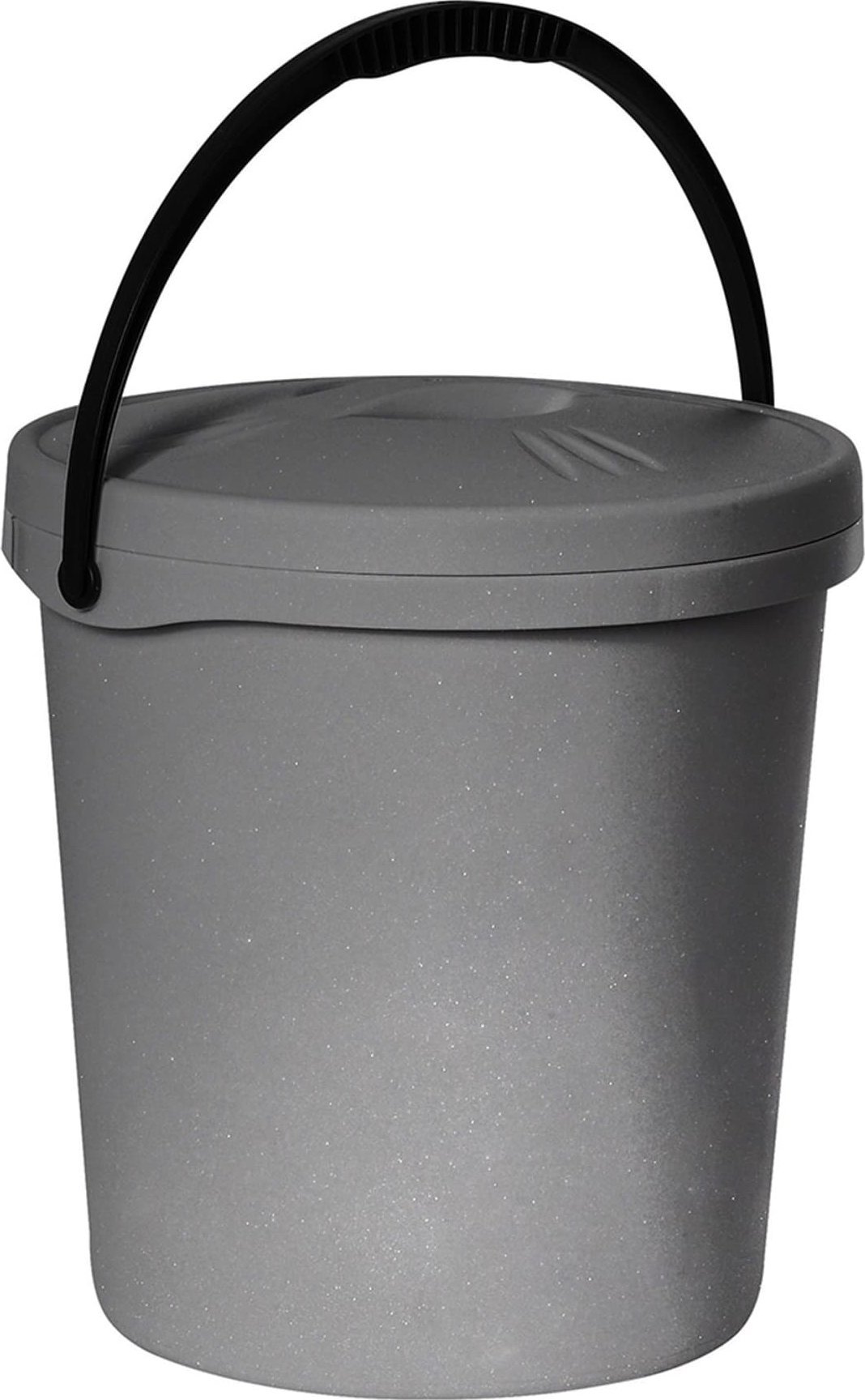 Plast Team Wiadro z pokrywą 16 L szary