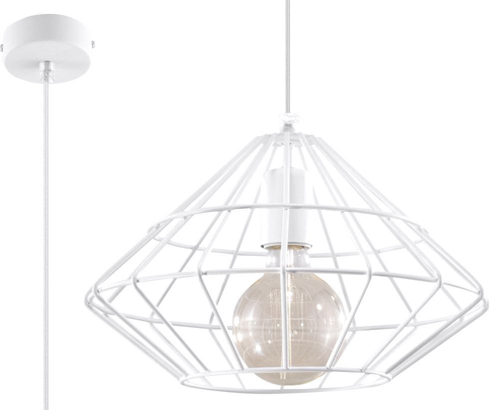 Lampa wisząca Lumes Loftowa lampa wisząca E841-Umberta - biały