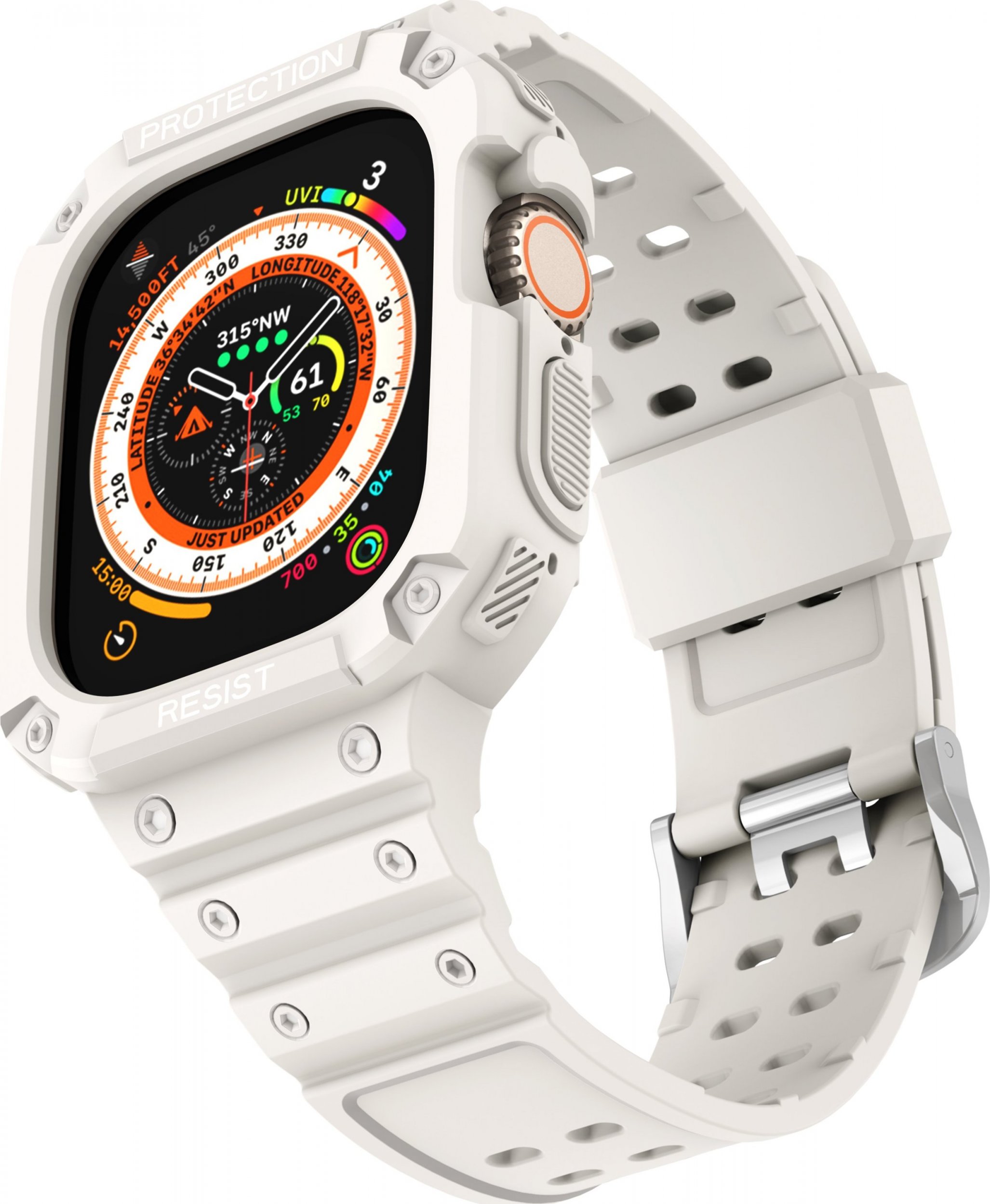 4TechGoods PASEK Z ETUI CASE DO APPLE WATCH 3 7 SE 42 44 45mm