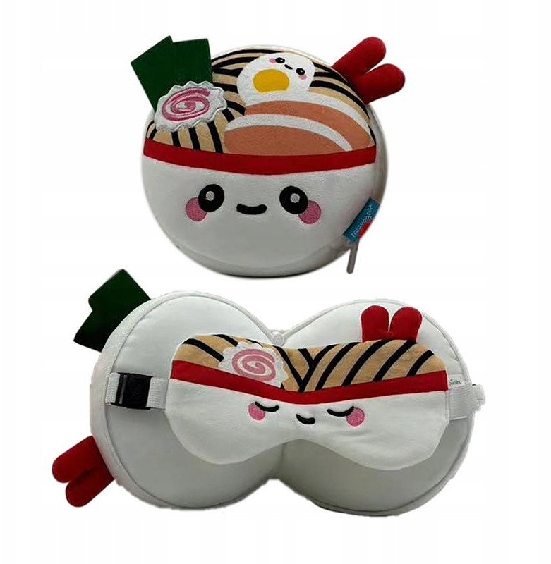 Poduszka podróżna i maska na oczy Nori Miska Ramen