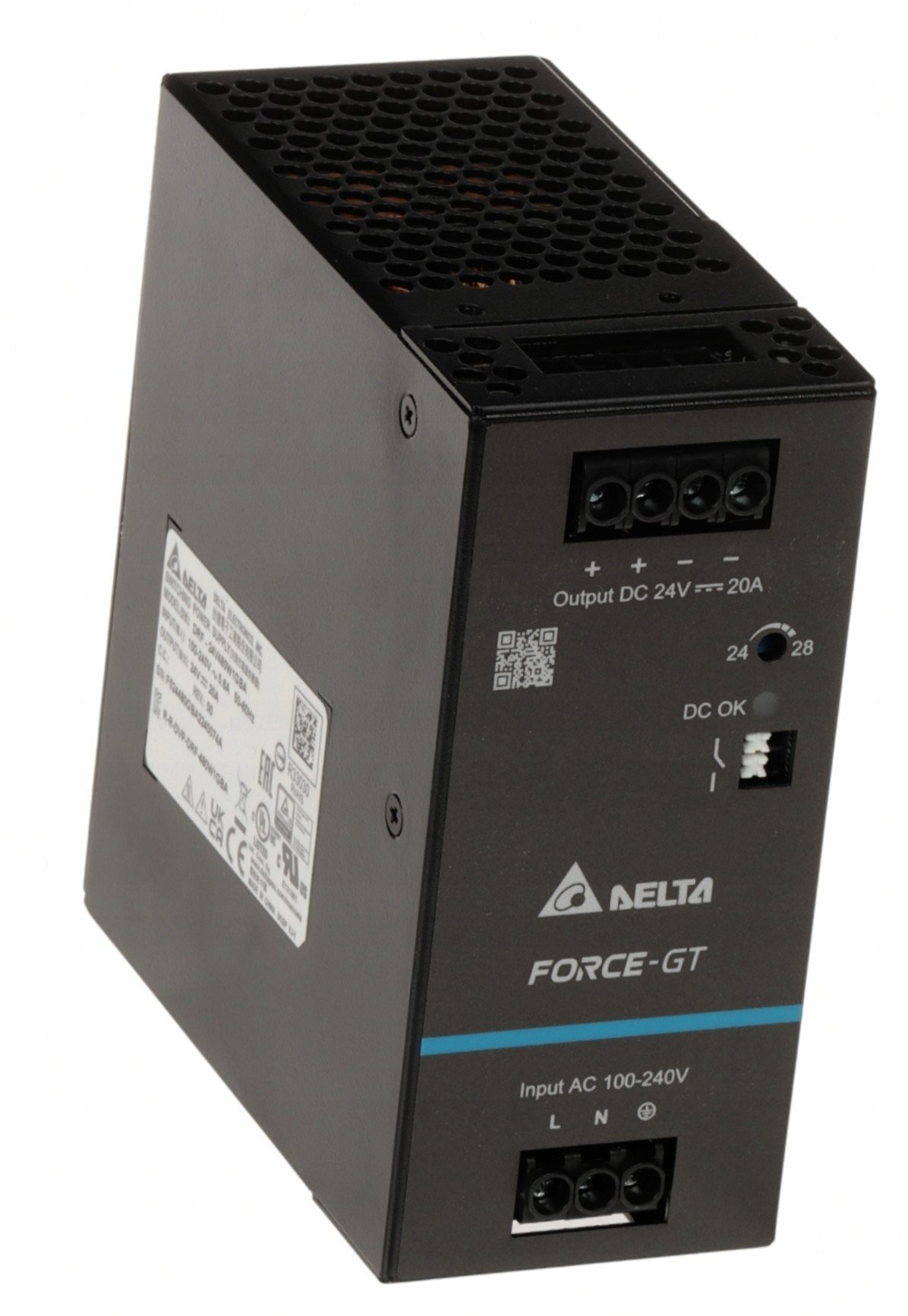 ZASILACZ IMPULSOWY DRF-24V480W1GBA FORCE-GT (1 FAZA) Delta Electronics