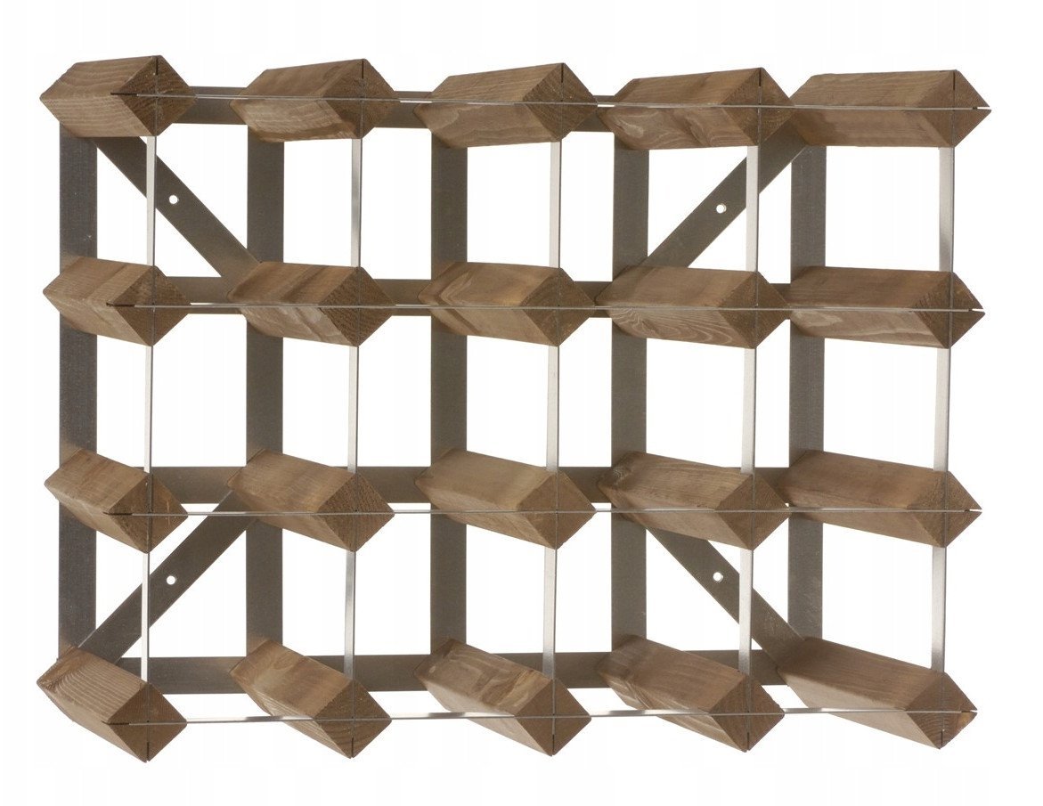 Regał na butelki do wina mały, na 16 butelek