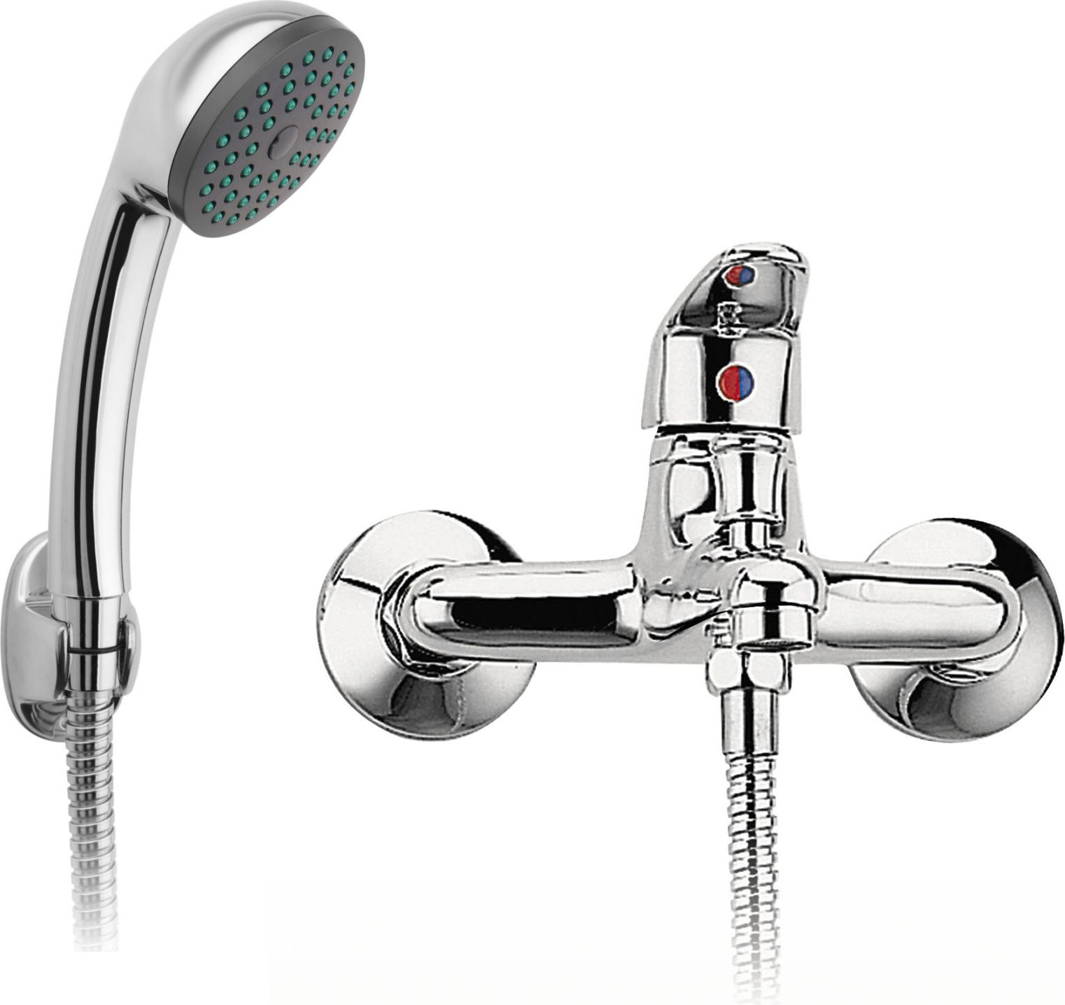 Bateria wannowa Ferro Smile ścienne chrom (BSM11)