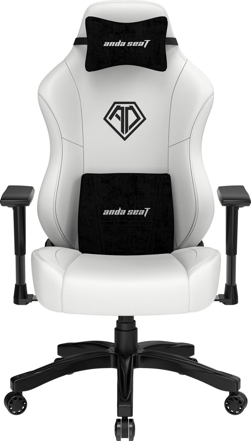 Fotel Anda Seat Fotel gamingowy skórzany Anda Seat Phantom 3 L biały obrotowy