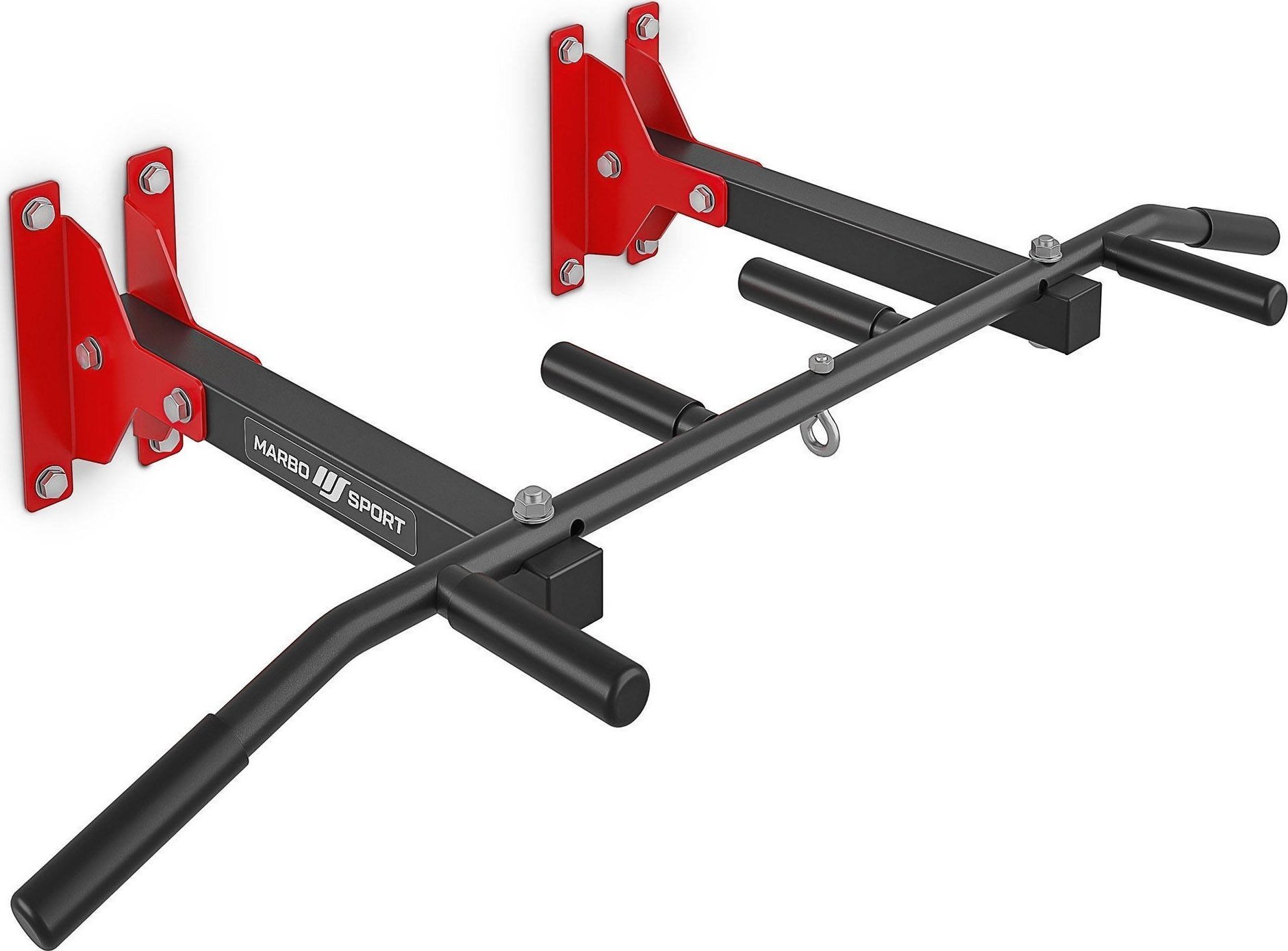 Marbo Sport Poręcze Drążek treningowy ścienny/sufitowy 3-pozycyjny Marbo MH-D202 2.0 - 108x43 cm