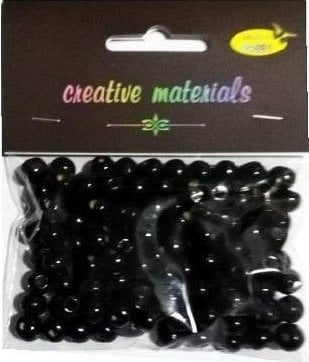 Koraliki drewniane czarne ok 26g ok150szt