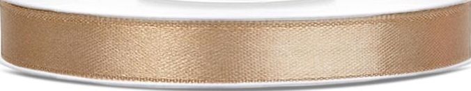 Party Deco Wstążka satynowa, jasnozłota, 6 mm x 25 m uniwersalny