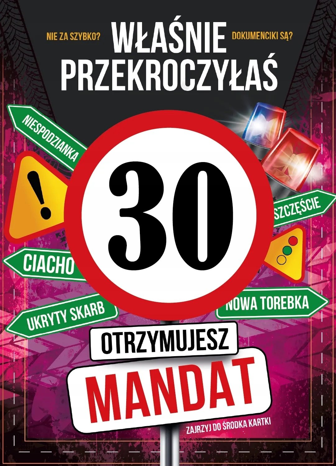 Karnet Urodziny 30