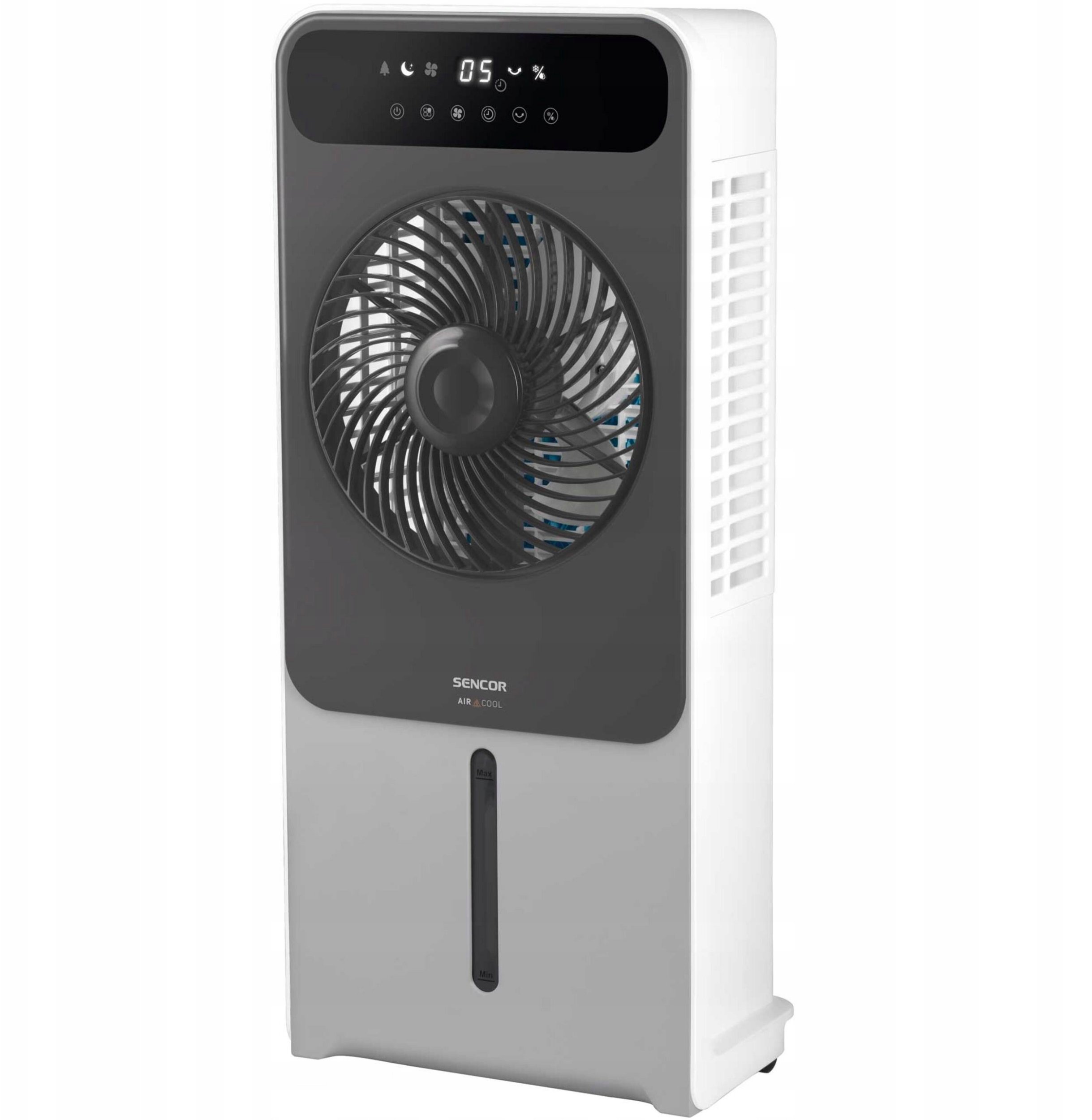 SFN 6014GY Wentylator stojacy z nawilaczem