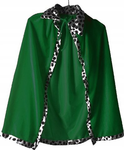 Korbi PELERYNA KRÓLA KOSTIUM PRZEBRANIE JASEŁKA ZIELONA