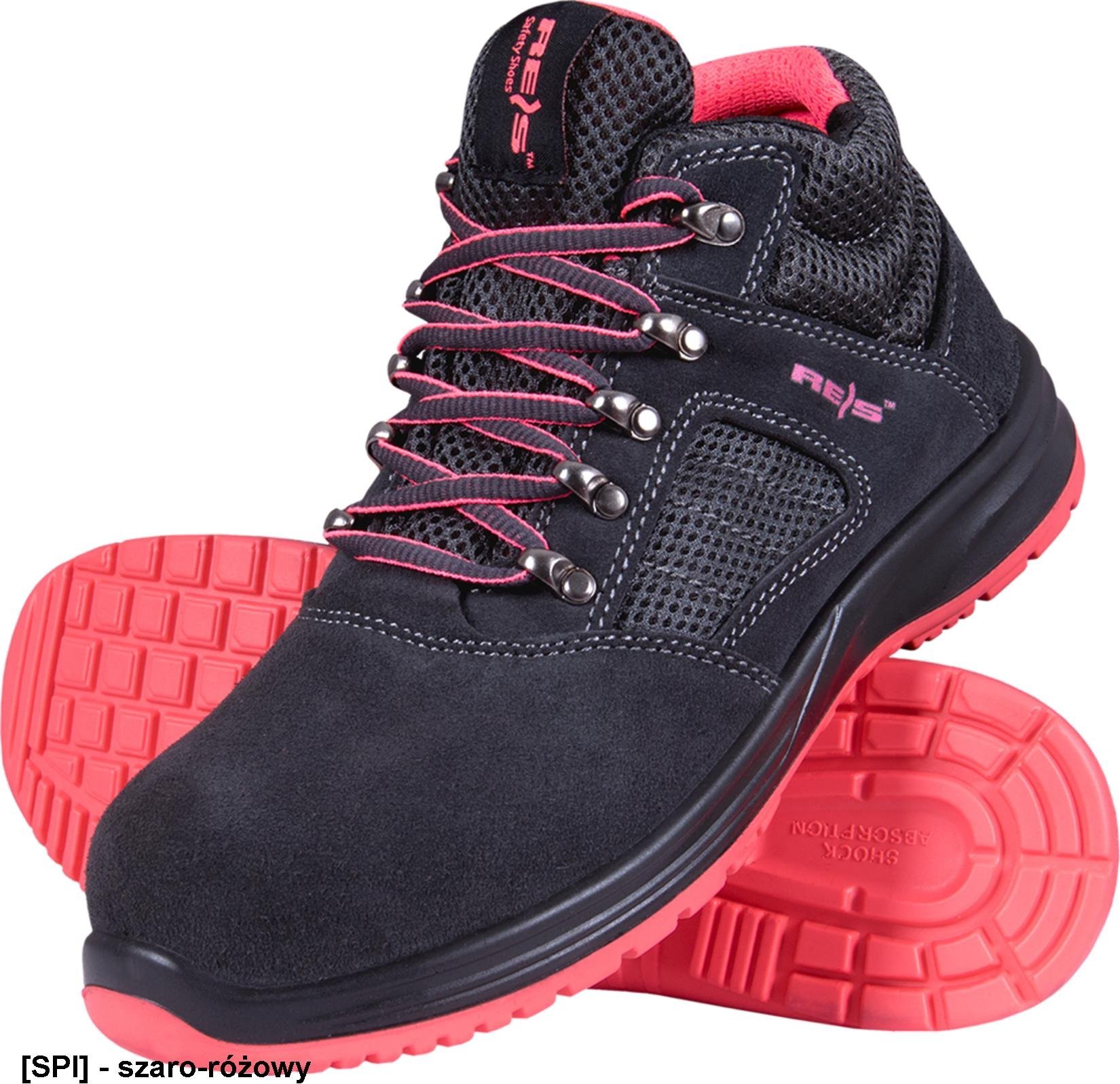 R.E.I.S. BRSTORK-T - Buty bezpieczne STORK - czarno-zielony 40