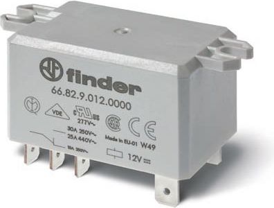 Finder Przekaźnik przemysłowy 2Z 30A 24V DC na panel Faston 250 (66.82.9.024.0000)