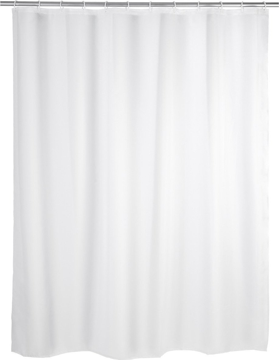 Kleine Wolke Zasłona prysznicowa, PEVA, kolor biały, 180x200 cm, WENKO
