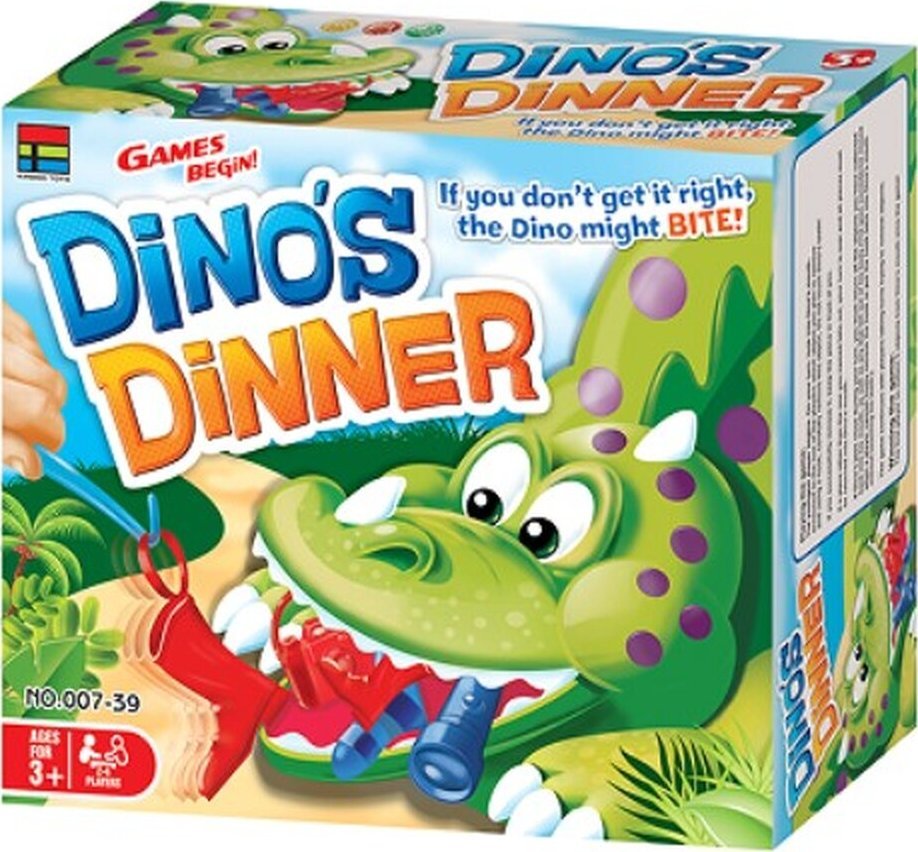 Wesoła Gra Zręcznościowa - GŁODNY DINOZAUR Nakarm dinozaura