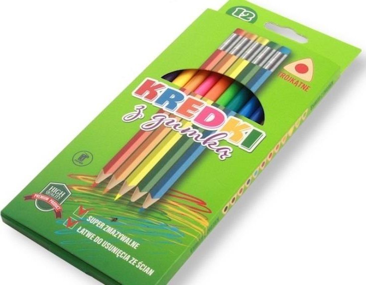 Kredki ołówkowe 12 kolorów