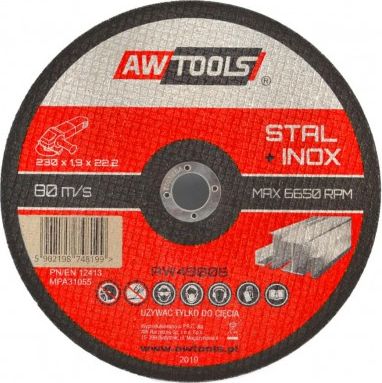 AWTools tarcza do metalu 230x1,9x22,2mm (AW49006)