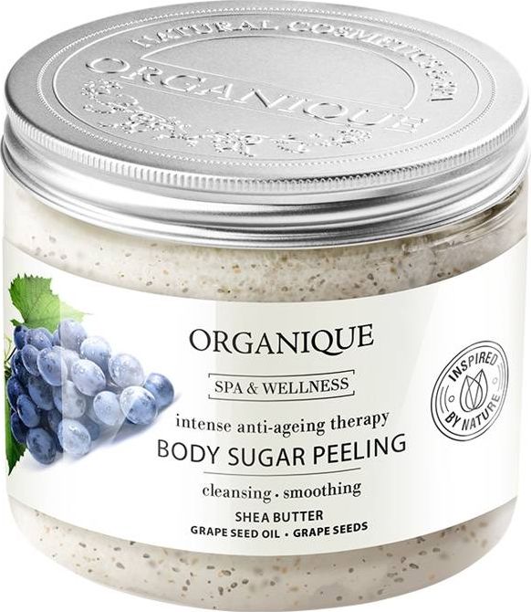Organique Spa & Wellness Przeciwstarzeniowy peeling cukrowy do ciała z winogronem 200ml