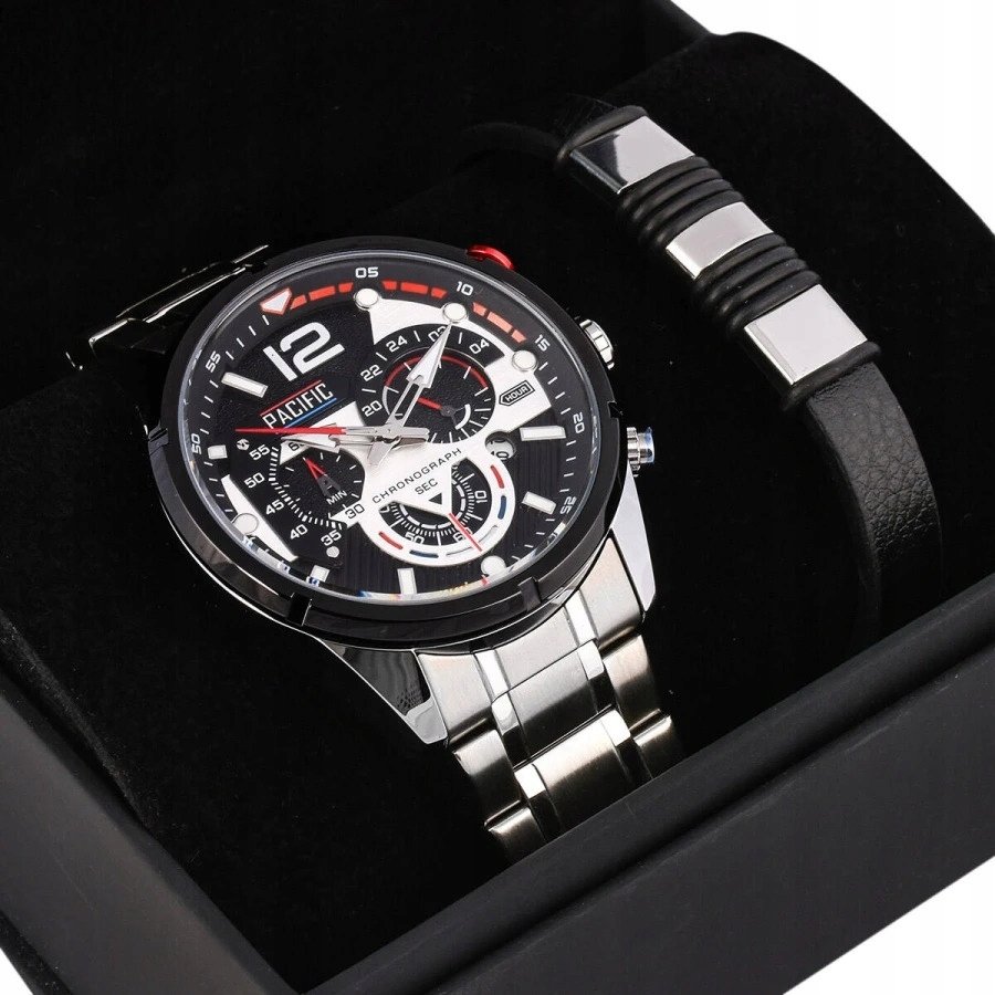 Zegarek męski PACIFIC X0095-01 KOMPLET