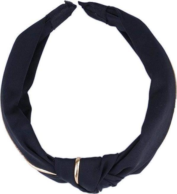 Aptel SZEROKA OPASKA DO WŁOSÓW Z WĘZŁEM typ turban granatowa BQ47E