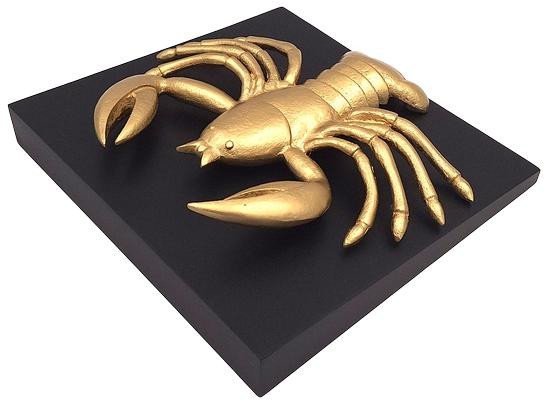 Rak - złota figurka dekoracyjna CAN2