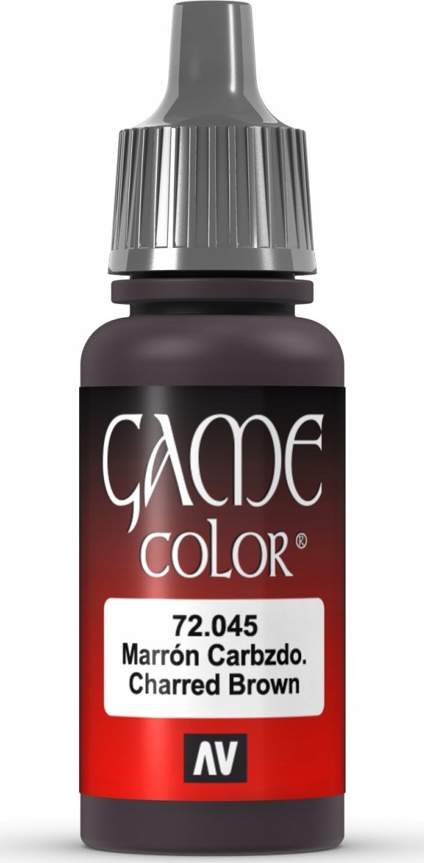 Vallejo Vallejo: 72.045 - Game Color - Charred Brown (18 ml)