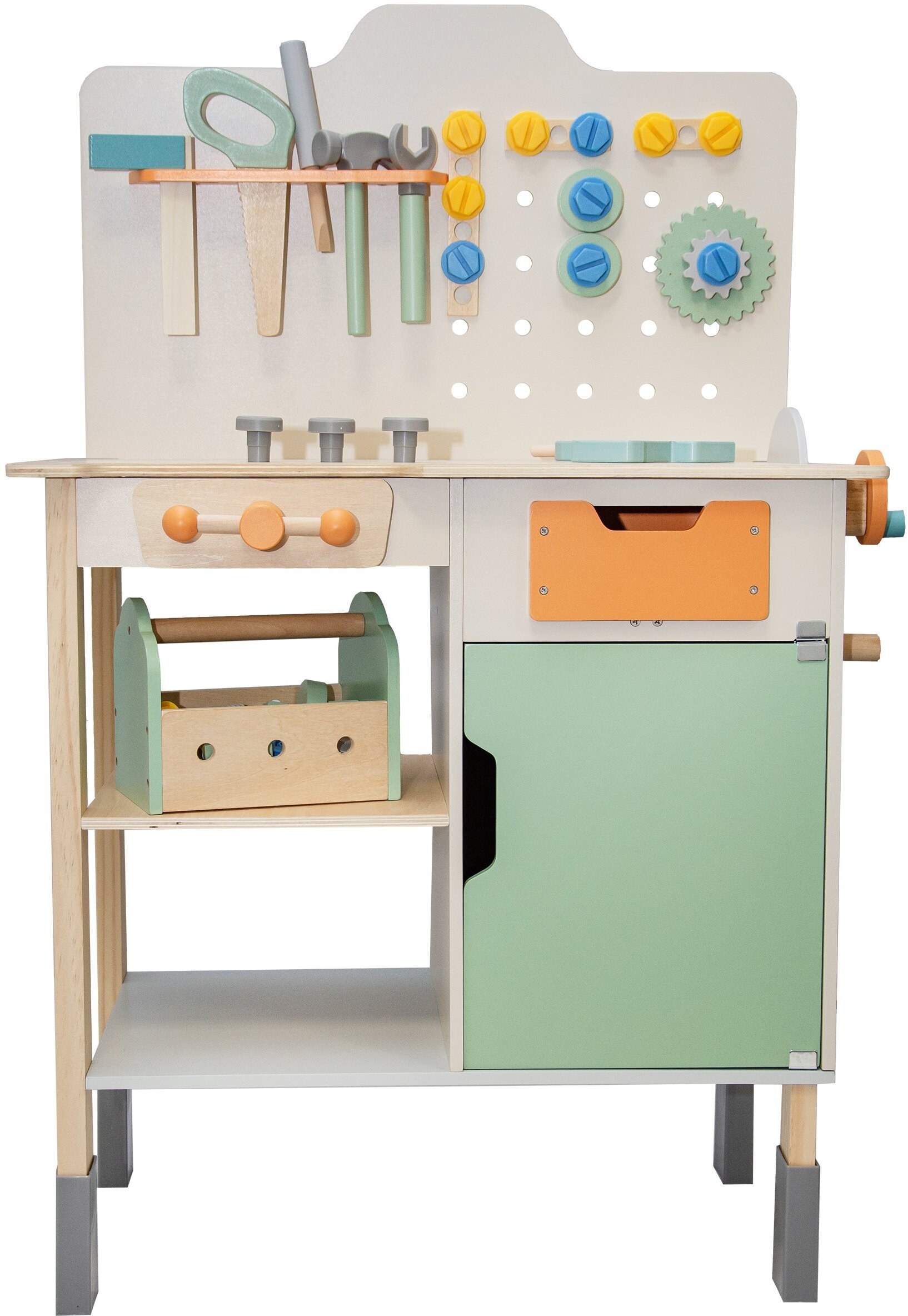 Drewniany warsztat Majsterek stolik narzędziowy