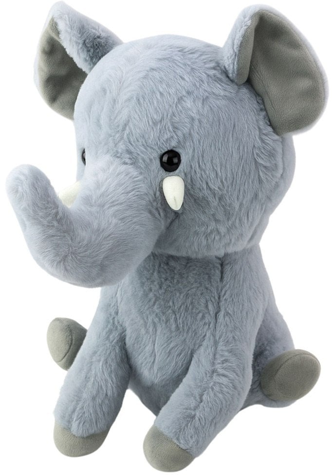 LeanToys Pluszowa Maskotka Przytulanka Duży Słoń Szary 36cm