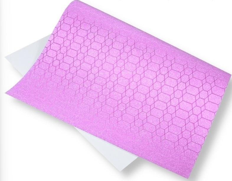 Papier ozdobny brokatowy 140g 40x60cm j.fiolet 5ar EDUKAMP