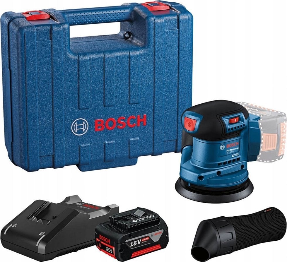 Bosch SZLIFIERKA MIMOSRODOWA FI 125 GEX 185-LI 1x4Ah L-BOXX