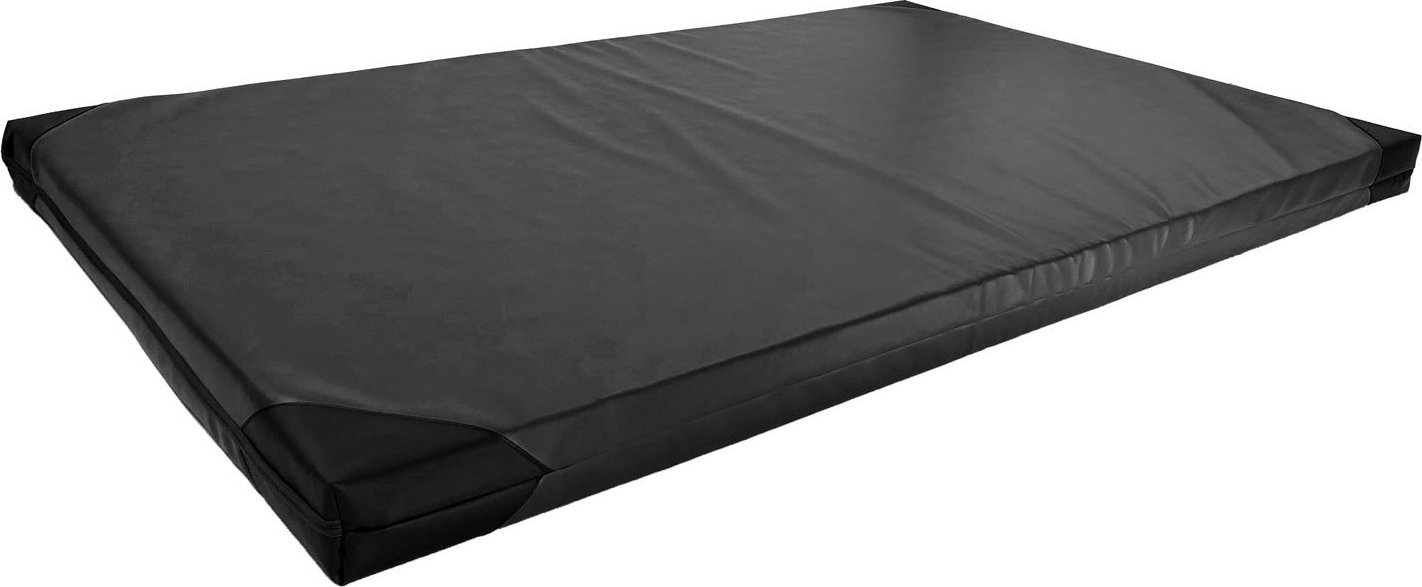 UnderFit Materac gimnastyczny 1-częściowy UF9538 200 cm x 120 cm x 10 cm czarny