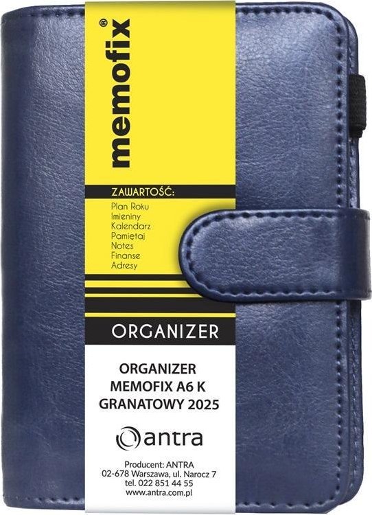 Organizer Memofix A6 K granatowy