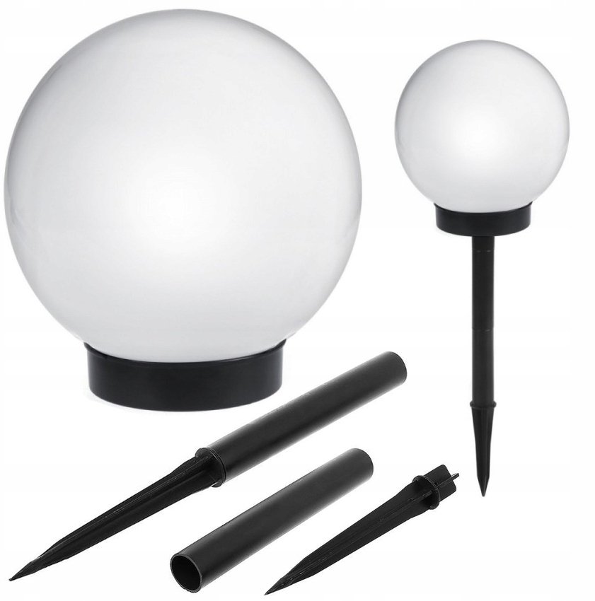 Ultimar Lampa Solar Led Lampka ogrodowa Kula 10 Cm