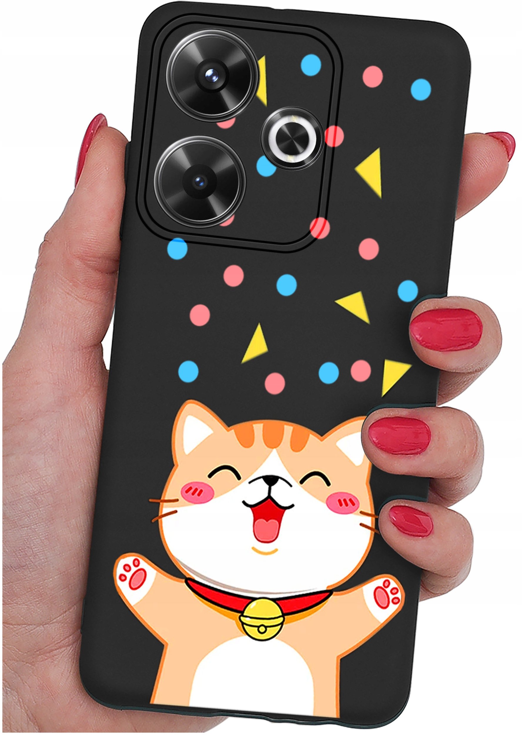 Etui do Xiaomi Redmi 13 4G WZORY |SILIKONOWE MATT CASE + SZKŁO 9H