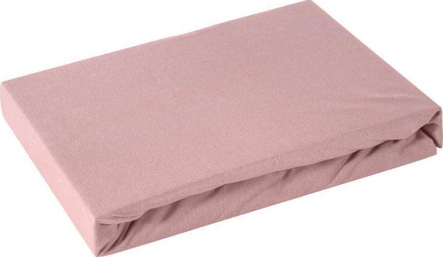 Eurofirany Prześcieradło z Gumką Jersey D91 180x200 w.30 Pudrowy róż