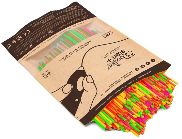 3Doodler Filament Start, 2.5mm, 250szt., 5 kolorów, 3DS-ECO-MIX3-250*