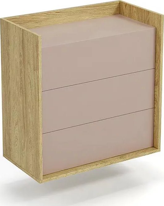 Elior Komoda modułowa hikora + róż antyczny - Horizonte 4X
