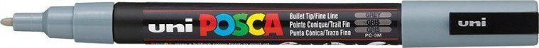 Uni Marker Posca PC-3M szary