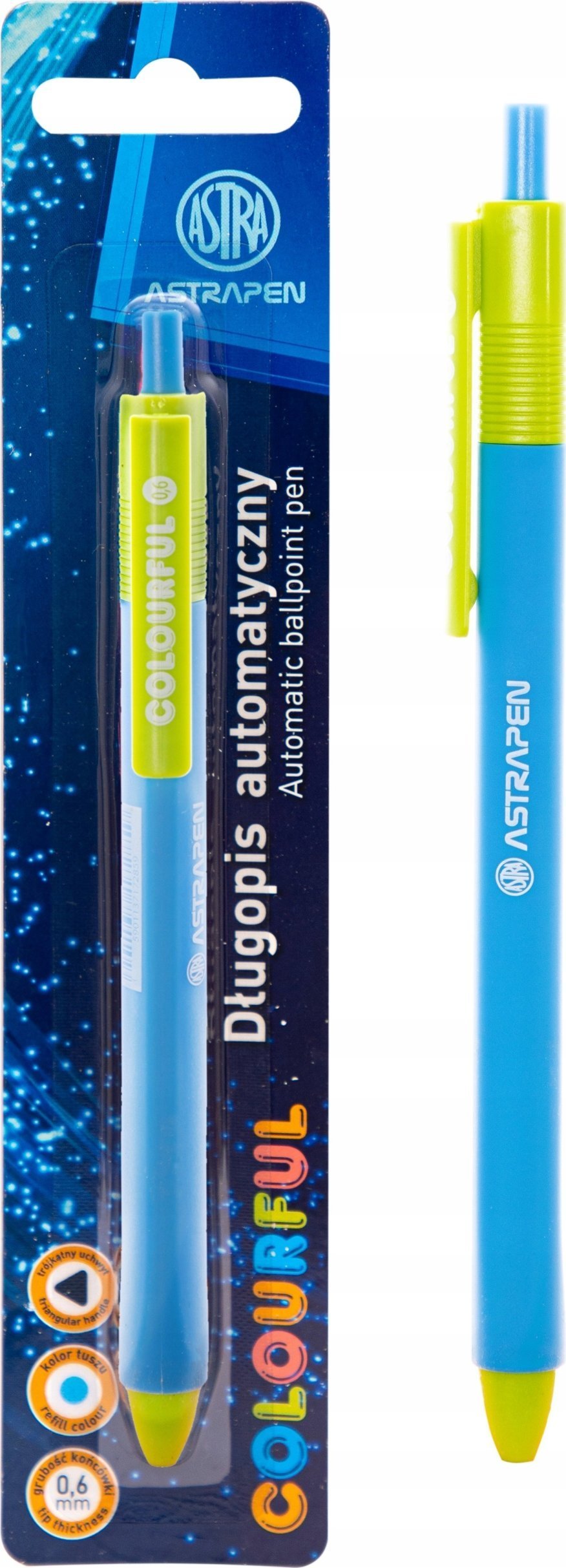Astra Długopis automatyczny Colorful 0,6mm ASTRA