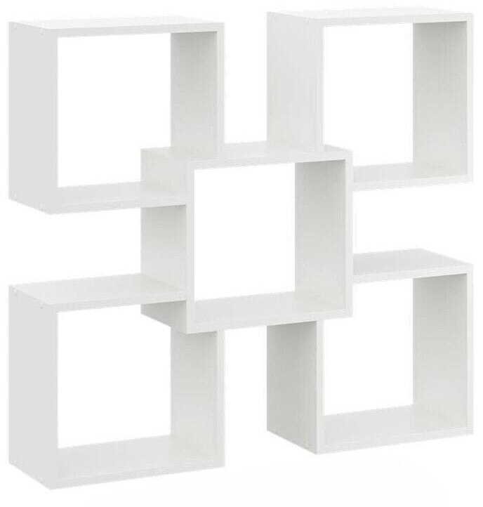 Ozdobna półka ścienna, wisząca, Marta, 98x18x91 cm, biały, mat