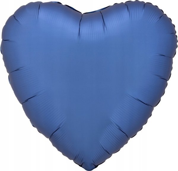 AMSCAN Balon foliowy Lustre Azure niebieski serce 43cm 9914096