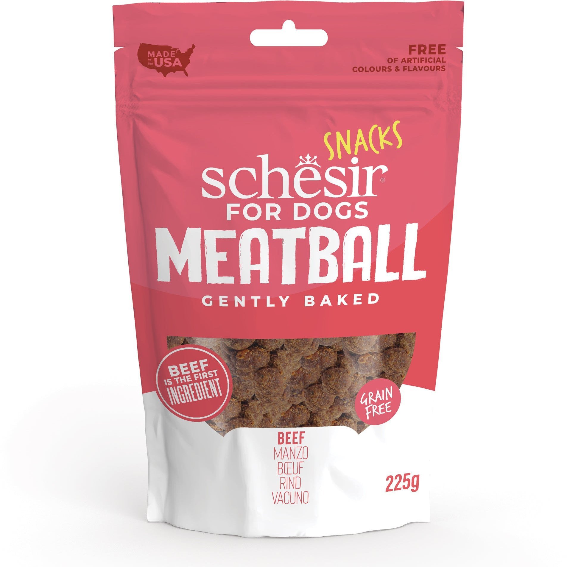 Meatball, przysmak, dla ps�w, kulki mi�sne wo�owe, 225 g, saszetka